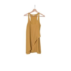 Silence + Noise Asymmetrical Mustard Women's Dress, XS